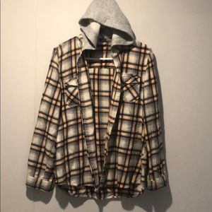 Empyre women’s hooded flannel. Size large